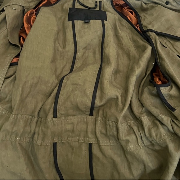 Burberry Prorsum Runway 2012 Cocoon Linen Belted Hooded Parka Jacket RARE - Picture 10 of 14